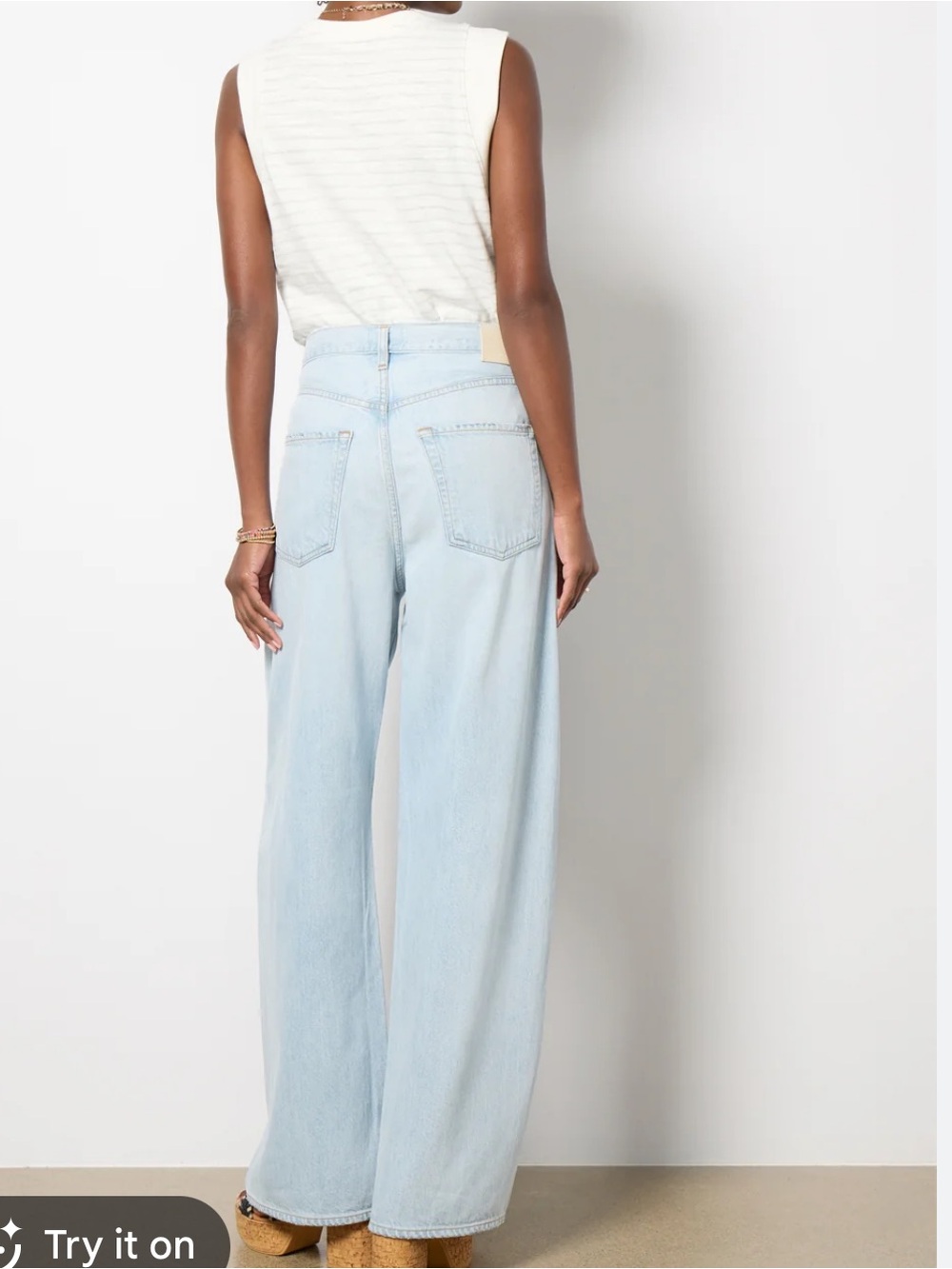 Like new Citizens of Humanity Brynn drawstring trouser jeans - Picture 2 of 16